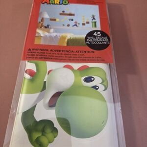 Nintendo SUPER MARIO WALL DECALS 45 Removable & Repositional Stickers RoomMates